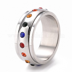Anelli in acciaio inossidabile stile orgoglio&nbsp;RJEW-F119-03P
