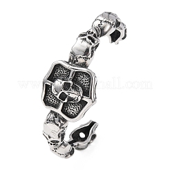 Braccialetti a polsino in acciaio inossidabile chirurgico 316&nbsp;BJEW-C142-01C-AS