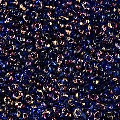 Perline di vetro dipinte a spruzzo picasso&nbsp;SEED-T006-04-9