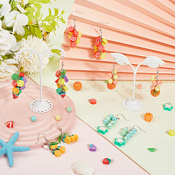 DIY-Sets zur Herstellung von Ohrhängern aus Polymer-Ton mit Früchten&nbsp;DIY-SC0028-38