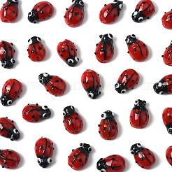 2 filo di perline di vetro fatte a mano a forma di coccinella&nbsp;LAMP-FS0001-53A