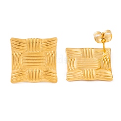 Boucles d'oreilles à tige en acier inoxydable 304 avec placage ionique (IP) pour femmes&nbsp;EJEW-L272-027G-01
