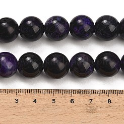 Natürliche Feuer Crackle Achat (gefärbt und erhitzt) Perlen Stränge&nbsp;G-K425-A01-14mm