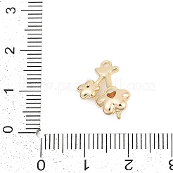 Pendentifs avec zircon cubiques à micro-pavés en laiton&nbsp;ZIRC-P122-03C-G