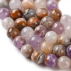 Brins de perles d'agate dentelle améthyste naturelle&nbsp;GG-CBABD99-04-12mm