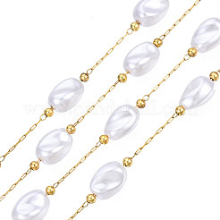 Chaînes de perles en plastique abs&nbsp;CHS-N003-12