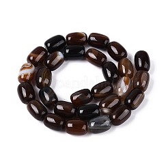 Perles d'agate teintées en bandes naturelles teintées&nbsp;G-T144-44B