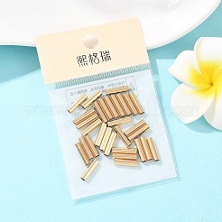 Cuentas tubulares de latón Shegrace&nbsp;XGRPCP117-254G