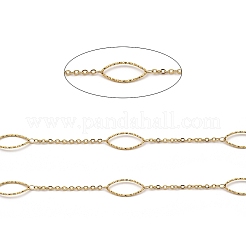 Catene a maglie con occhio di cavallo in acciaio inossidabile 304 fatte a mano con placcatura ionica (ip)&nbsp;CHS-G025-04G