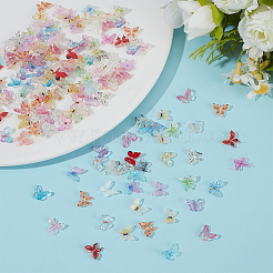 150 cabochon a forma di farfalla in resina di 3 stili&nbsp;MRMJ-DR0001-04