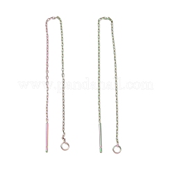 Boucles d'oreilles à tige en acier inoxydable 304 avec placage ionique (IP)&nbsp;STAS-E161-06RC