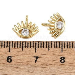 Ottone micro spianare pendenti zirconi&nbsp;KK-D424-10G