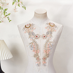 1 Paar Blumen-Stickgarn aus Polyester zum Aufbügeln/Aufnähen&nbsp;PATC-FG0003-50