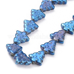 Brins de perles de verre de galvanoplastie transparentes&nbsp;EGLA-C002-FR04