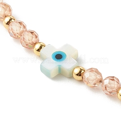 Bracelets coulissants en fil de nylon avec perles de zircone cubique réglables&nbsp;BJEW-JB06366-03