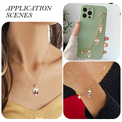 36pcs 9 styles de pendentifs en émail en alliage&nbsp;ENAM-BG0001-05