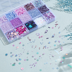 DIY Schmuckherstellungssets mit lila Motiven&nbsp;DIY-ME0001-18