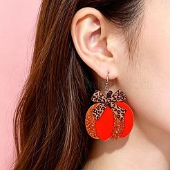 Boucles d'oreilles pendantes en acrylique imprimé sur fer&nbsp;WGE4757-02