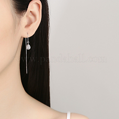 3 paire de clous d'oreilles en argent sterling plaqué rhodium anti-ternissement&nbsp;STER-BBC0006-73B