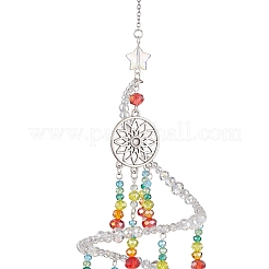 Decorazione pendente con perline di vetro&nbsp;HJEW-TA00233