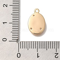 Messing Mikro ebnen Zirkonia Anhänger&nbsp;KK-U038-20G