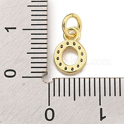 Anfangsbuchstabe Messing mit Zirkonia-Anhängern&nbsp;KK-Q814-26O-G