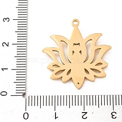 Chakra-Anhänger aus Edelstahl 304 mit Strassen&nbsp;RB-CBA27F2-01G