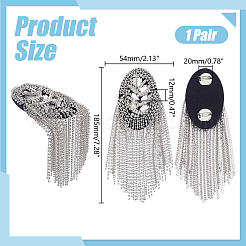 2 spallina con catena a nappa in ferro&nbsp;DIY-HY0003-62P