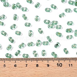 Backfarbe transparente Glasperlen&nbsp;SEED-N006-05J
