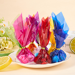 160 unidad de embalaje cuadrado de opp para envolver caramelos de 8 colores&nbsp;DIY-WH20055-017B