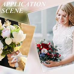 2 pz 316 acciaio inossidabile medaglione ovale bouquet da sposa pendenti decorazioni&nbsp;HJEW-UN00042