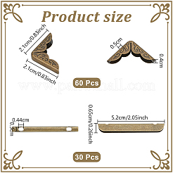 60 pièce de protection d'angle en fer&nbsp;IFIN-OC0001-09