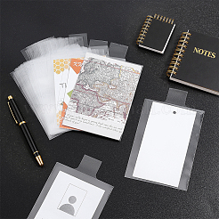 100 porte-cartes de visite transparent en PVC&nbsp;AJEW-WH0481-638