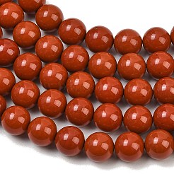 Grade A d'un jaspe rouge naturel brins de perles&nbsp;G-P075-36-10mm