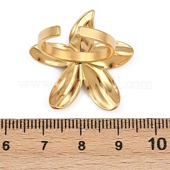 Anillos de puño ajustables de acero inoxidable 304 para mujer&nbsp;RJEW-B135-07G