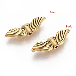 Perline in lega stile tibetano&nbsp;TIBEB-LF10821YKG-AG-LF