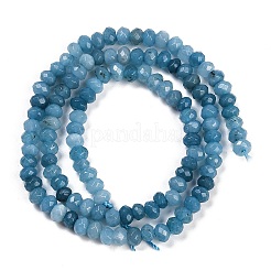 Hilos de abalorios de jade blanco natural&nbsp;G-Z069-01W