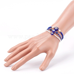 Stretch-Armbänder mit Glasperlen&nbsp;BJEW-JB05969-02