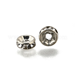 Perline distanziatrici in strass di cristallo di grado A di ferro&nbsp;RB-A010-6MM-N