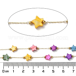 Chaînes à trombone en acier inoxydable 316 plaqué or 18 carat véritable avec placage ionique (IP)&nbsp;AJEW-Z026-02E