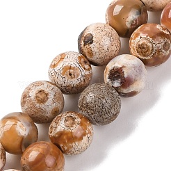 Naturelles feu crépitent agate perles brins&nbsp;G-G163-A01-01
