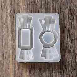 DIY Candy Anhänger Shaker Silikonformen&nbsp;X-DIY-A038-03