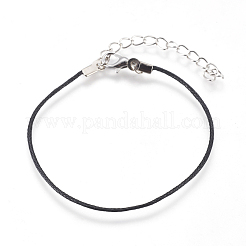 Chinesische gewachste Baumwollkordelarmbänder&nbsp;BJEW-JB04133-M