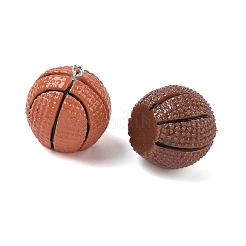 Pendentifs de sport en résine opaque&nbsp;CRES-B023-04