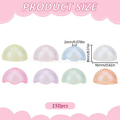 150 leuchtender Kegel aus Acrylperlen&nbsp;MACR-HY0001-19
