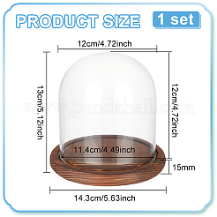 Couvercle en verre&nbsp;DJEW-WH0034-74A-01