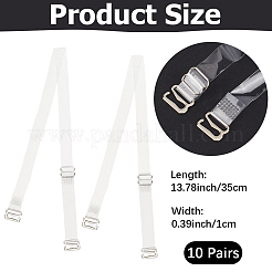 10 Paar rutschfeste TPU-BH-Träger&nbsp;DIY-CY0003-14B