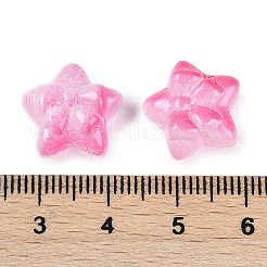Perles de verre transparentes peintes en aérosol&nbsp;X1-GLAA-H035-02C