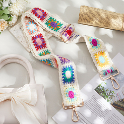 Ethnischen stil tuch stickerei bunte blume gurtband tasche riemen&nbsp;DIY-WH20053-22A