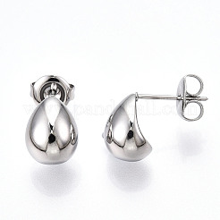Boucles d'oreilles à tige en acier inoxydable 304 anti-ternissement&nbsp;EJEW-P258-29P